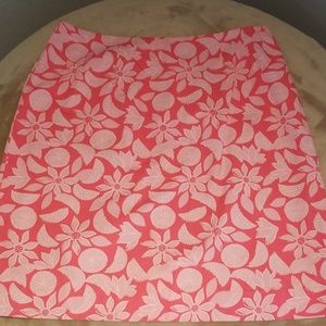 Lilly Pulitzer pink skirt